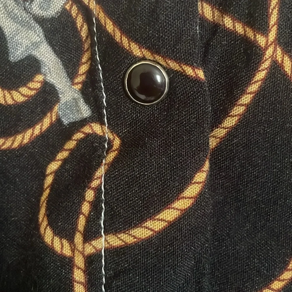 Roper Girls Vintage Style Cowboys and Horses Western Button Down Shirt - Picture 6 of 9